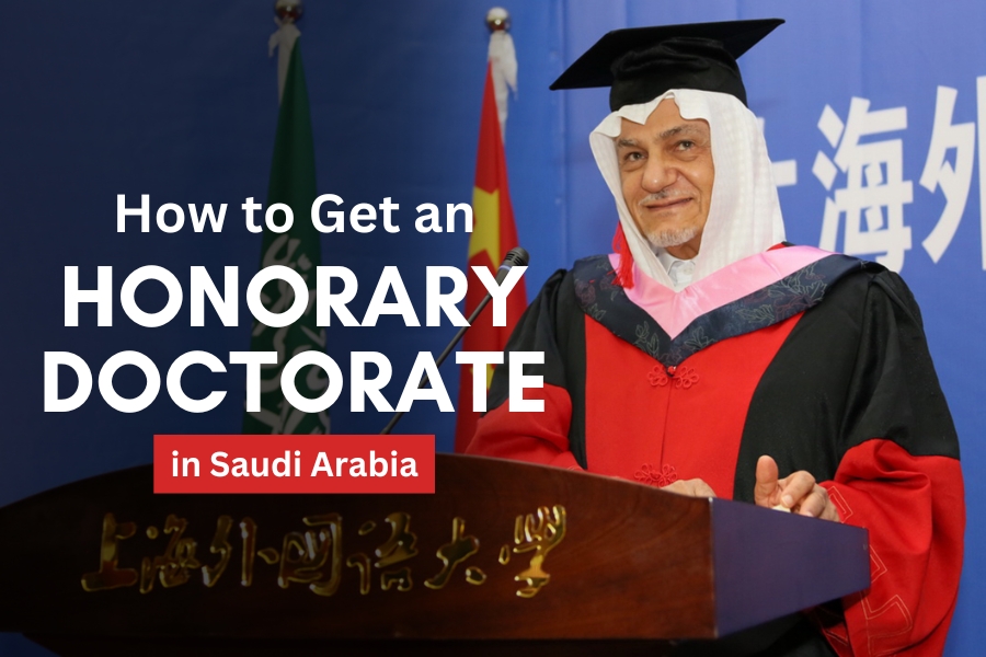 Honorary Doctorate in Saudi Arabia