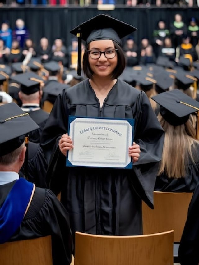 [freepicdownloader.com]-mixed-race-female-student-holding-certificate-graduating-normal