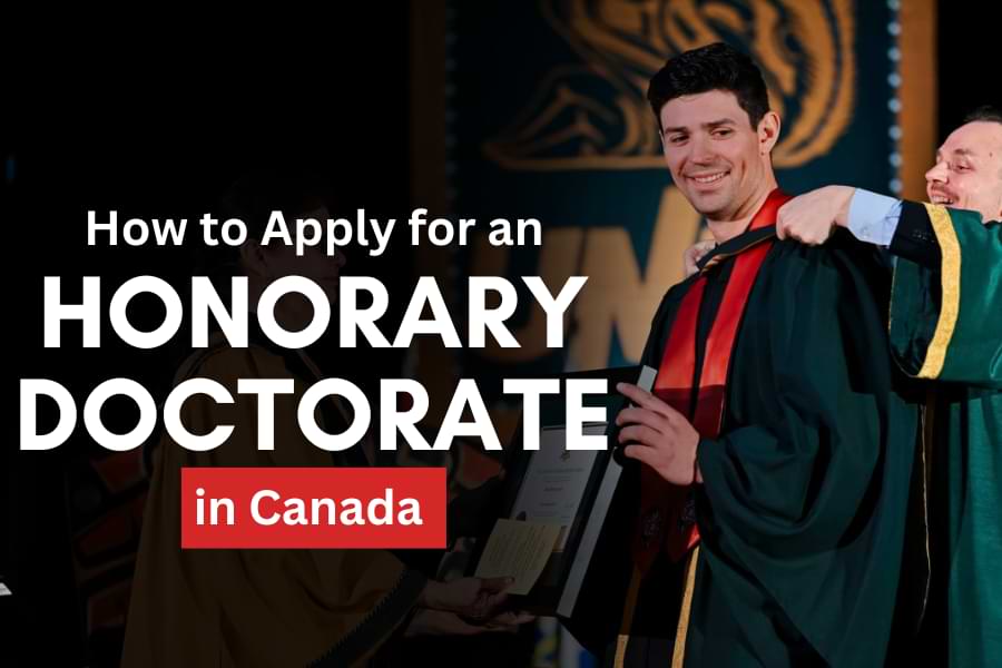 Honorary Doctorate in Canada